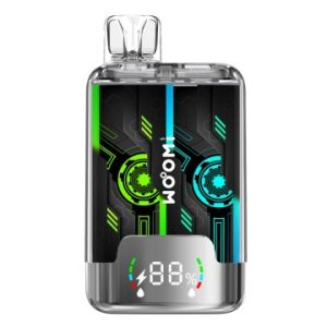 Woomi Twin 20000 Puffs Dual Tank Dual Flavor Disposable Vape -- Mint lce + Lemon lce